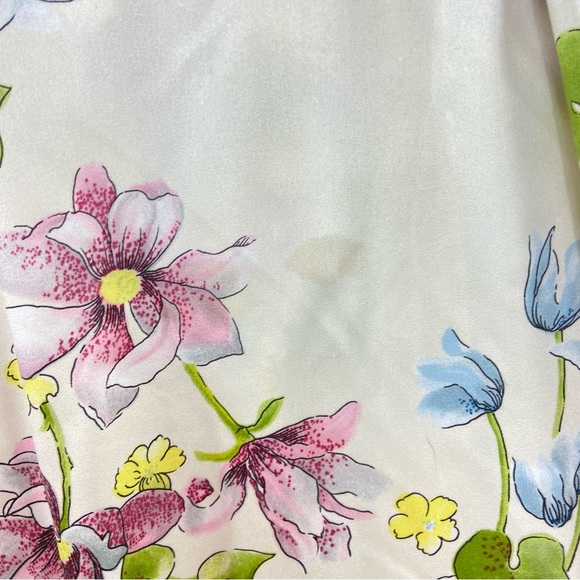 Saks fifth Avenue vintage floral flower garden party robe - Picture 10 of 14